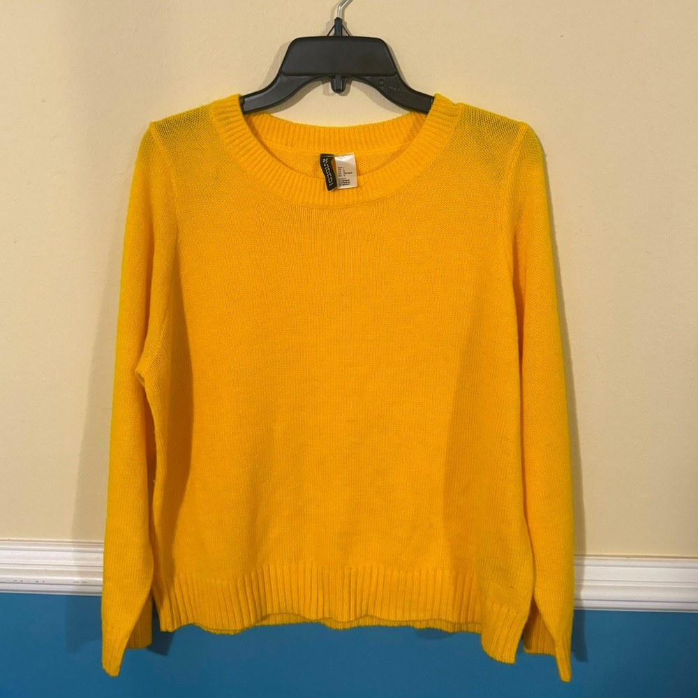 Gold Yellow Crewneck Sweater